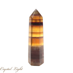 Yellow Banded Fluorite Point