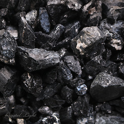 China, glassware and earthenware wholesaling: Black Tourmaline Rough 1kg Bag