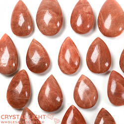 Peach Moonstone Teardrop