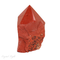 Red Jasper Cut Base Point