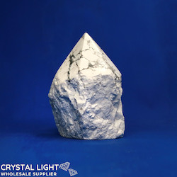 Howlite Cut Base Point