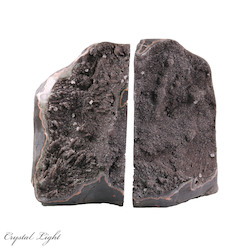 Black Amethyst Bookend