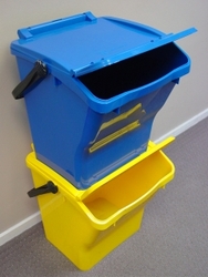 Urba Plus Stacking Recycling Bin 40 L - Yellow