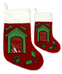 Dog House Picture Frame Stocking-Med