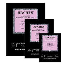 Artist supply: Arches Watercolour 185gsm Pads