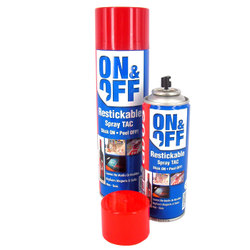 Artist supply: On & Off Restickable Spray Tac