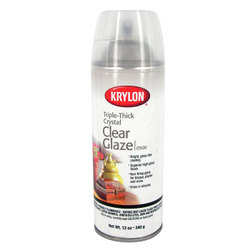 Artist supply: Krylon Crystal Clear Triple Thick Glaze