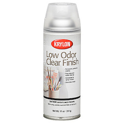 Artist supply: Krylon Low Odor Clear Finish Matte