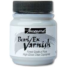 Artist supply: Pearl Ex Varnish