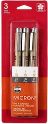 Pigma Micron Set of 3 Cool Gray