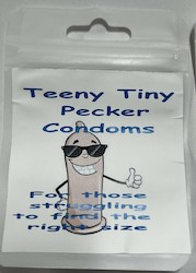 8B - TEENY TINY PECKER CONDOMS - SJ-99729**