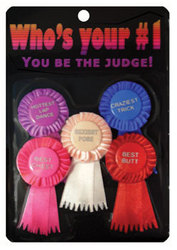 5A - WHO'S YOUR NUMBER 1 BADGES - BG-035**