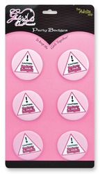 5A - HEN PARTY IN PROGRESS BADGES - GNO-0007**