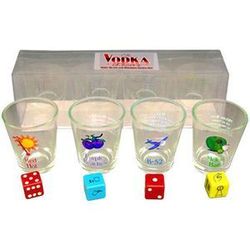 4B - VODKA LOVERS SHOT GLASS AND DRINKING GAME - BG-D104**