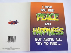 Wholesale trade: 8B - GCARD - I WISH YOU PEACE... - 1328