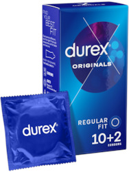 8A - DUREX - ORIGINALS REGULAR 10+2 - DX-REG-10**