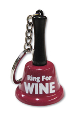 5A - BELL KEY CHAIN - RING FOR WINE - KEY-10**