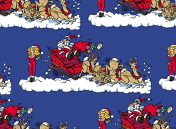 4C - XMAS SLEIGH RIDE GIFT WRAP - GW-11