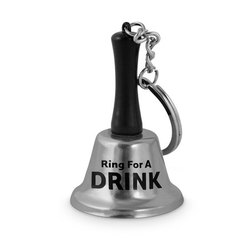 5A - BELL KEY CHAIN - RING FOR A DRINK - NG495