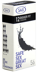 8A - CONDOMS - SAX - BIGGER FIT - 712I-SAX**