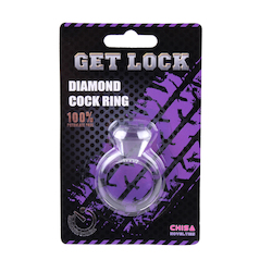 2D - GET LOCK - DIAMOND COCK RING - CN-100310951