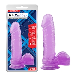 4A - HI RUBBER -7.7" DONG - PURPLE - CN-711741121