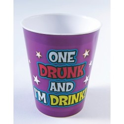 4B - SHOT GLASS - ONE DRUNK AND I'M DRINK - 745**