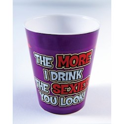 4B - SHOT GLASS - THE MORE I DRINK... 745**