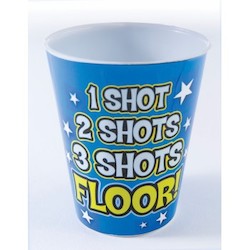 4B - SHOT GLASS - ONE SHOT TWO SHOT........ 745**