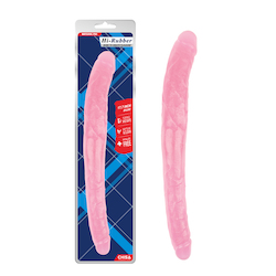 4A - HI RUBBER - 17.8" DOUBLE END DILDO - CN-711996876