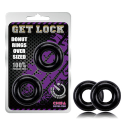 2D - GET LOCK - DONUT RINGS OVER SIZED - COCK RINGS -  CN-370300989