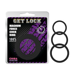 2D - MAGNUM FORCE COCK RING - BLACK - CN-240301776