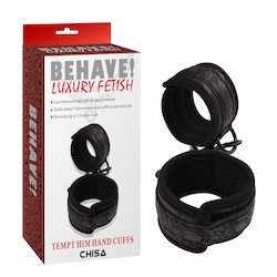 6B - BEHAVE - TEMPT HIM HAND CUFFS**