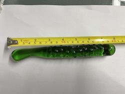 8A - GLASS DONG  - GREEN CUCUMBER SHAPE - XAP79