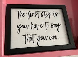 SM - THE FIRST STEP IS YOU....