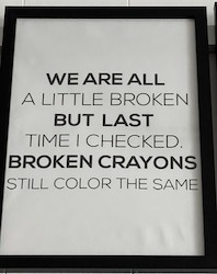 LM - WE ARE ALL A LITTLE BROKEN...