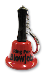 Wholesale trade: 5A - BELL KEY CHAIN - RING FOR A BLOW JOB - KEY-08**