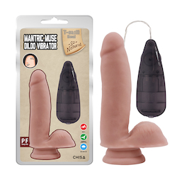 1A - T SKIN - MANTRIC MUSE VIBRATING DILDO - FLESH - CN-101831137**