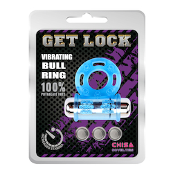 2D - GET LOCK -  VIBRATING BULL RING - BLUE