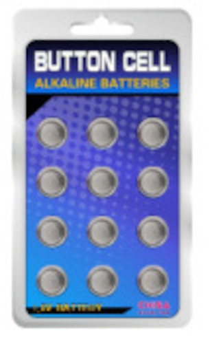 9A - BUTTON CELL AG-13 OR LR44 - PACK OF 12**