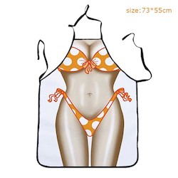 9B - BBQ APRON -  SPOTTY BIKINI - AP71**