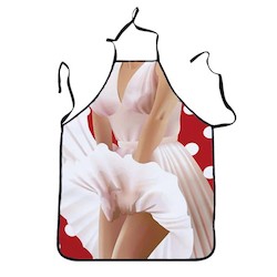 9B - BBQ APRON -  MARILYN - AP71**