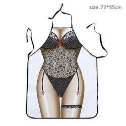 Wholesale trade: 9B - BBQ APRON -  BLACK LINGERIE - AP71**