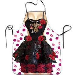 9B - BBQ APRON - RED LIPS - AP71**