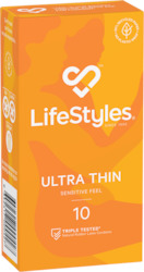 8A - LIFE STYLES  - ULTRA THIN 10's - LS-UT-10**