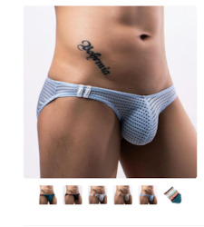 S - BRIEFS - MESH - BLUE - SIZE XL - SW-W200**