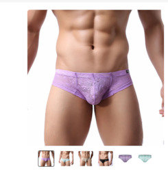 S - BRIEFS - LACE - PURPLE - SIZE XXL - SW-W200**