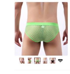 S - BRIEFS - FISHNET - GREEN - SIZE XL - SJ-M-ASST**