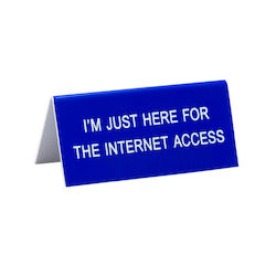 S - DESK SIGN - INTERNET - 186889**