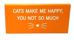 S - DESK SIGN - CATS MAKE ME HAPPY ..... - 122751**